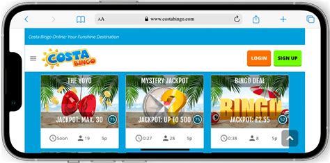 costa bingo promo code.